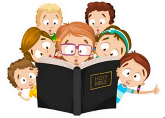 children reading the Holy Bible